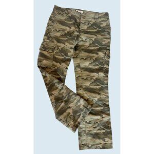DICKIES Women's Camo Print Relaxed Fit Mid Rise Cargo Utility Pants Sz 8